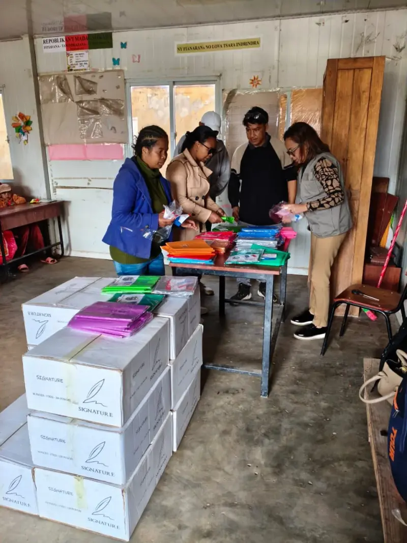 Distribution par l'équipe ITM